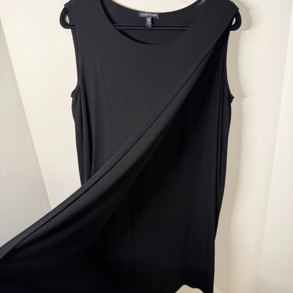 Eileen Fisher Sleeveless Mini Dress – Black (Size M)